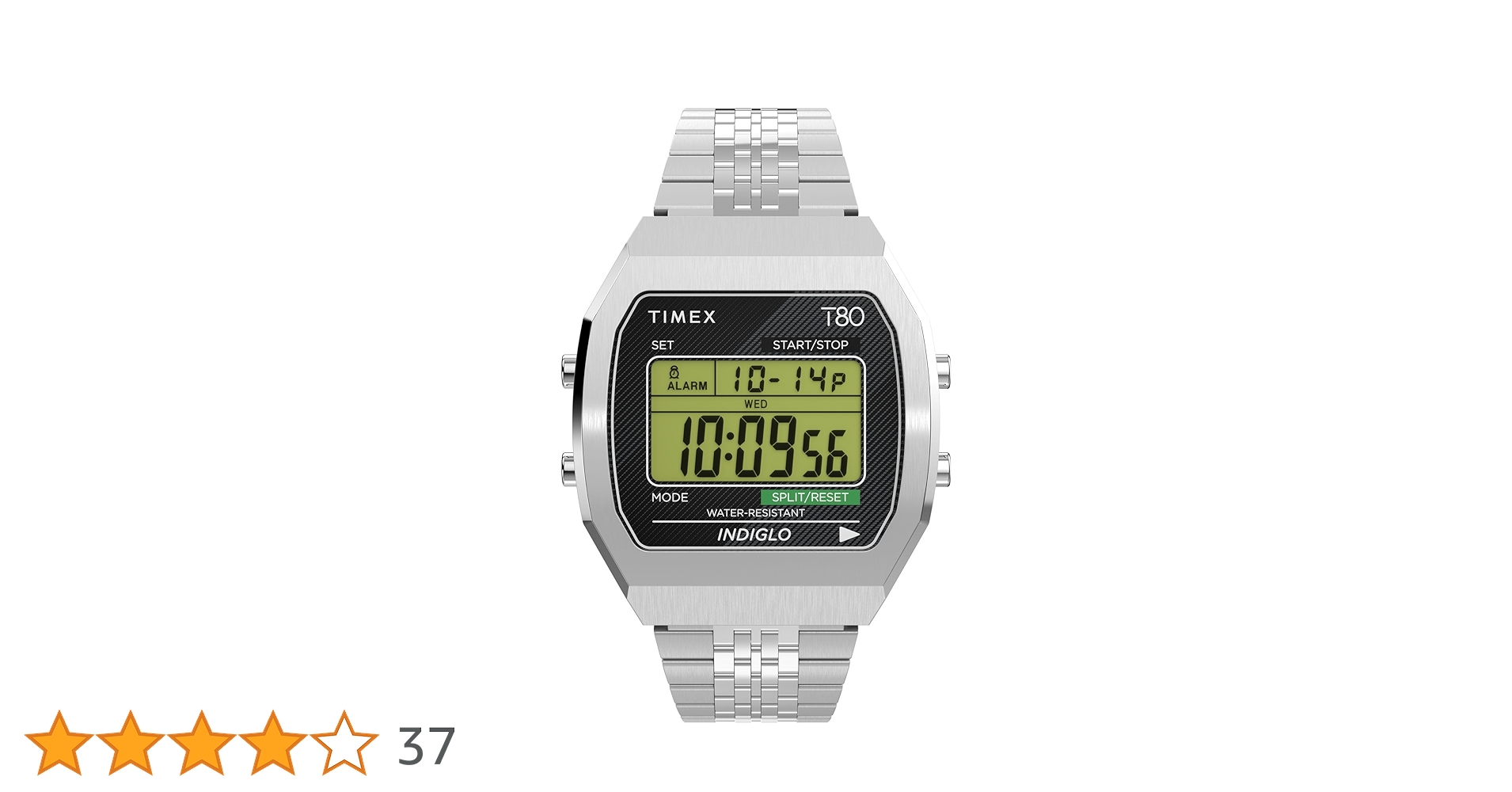 Amazon | Timex ユニ T80 スチール 36mm 腕時計, ステンレス